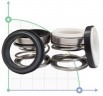 Gleitringdichtung R-108D 45, СER/CER/SIC/SIC, NBR, 304