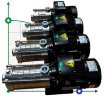 Horizontale mehrstufige Pumpe für Wasserversorgungssysteme DW(S)5-60/110, AISI304, 380V/50Hz