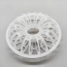 Plaque plastique anneau rosette,PP, 51x19x(3x3), Plastic Teller Rosette Ring