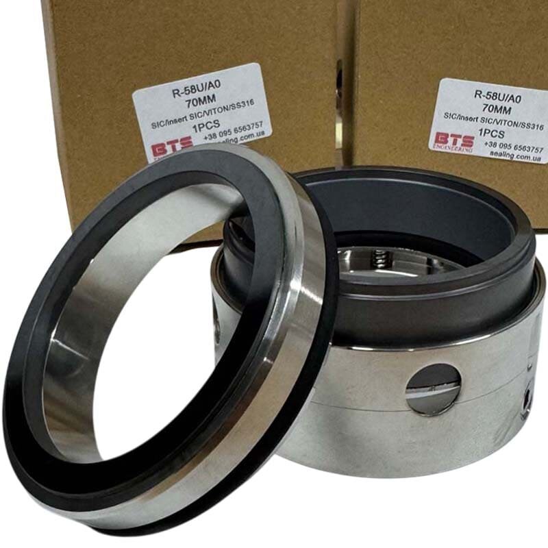 Mechanical seal R-58V 70, SIC/Insert SIC, VITON, 316, A0 for Kamewa 2411845 marine waterjet