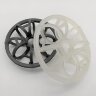 Plaque plastique anneau rosette, PP, 59x19x(3x3), Plastic Teller Rosette Ring