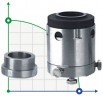 Уплотнение торцевое механическое R-HG204B 100, SIC/CAR, VITON, 316