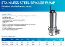 Edelstahl-Abwasserpumpe AIZL-S150, 27/19,5, 1,5 kW, 220 V, 2800 U/min