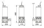 Edelstahl-Abwasserpumpe AIZL-S150, 27/19,5, 1,5 kW, 220 V, 2800 U/min
