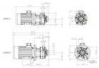 Насос с магнитной муфтой DM 10 PP, VITON, 0.55 кВт (крыльчатка 85)