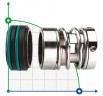 Уплотнение вала R-125 63, SIC/SIC, VITON, 316, T20LF