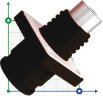 JC-CN14-S-03-LM, 400 A, 1500 V DC-Buchsensteckverbinder für Energiespeichersysteme, Muttertyp, schwarz