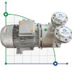 Вакуумний насос ESV 270/150, AISI 316, 384 м3/год, 11 кВт, 1450 об/хв