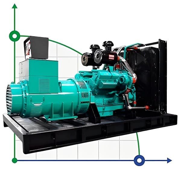 Industrial diesel generator XHYS-250GF with ATS, engine Kaipu 250kVA, 250kW, 380V/50HZ open type