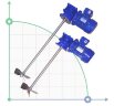 Миксер низкооборотный ML500695, 0,75 кВт, 95 об/мин