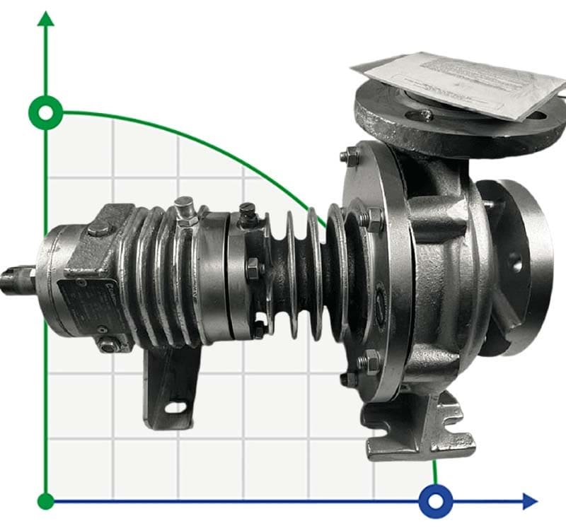 Centrifugal Pumps for Heat Transfer Oils up to 350°C ВTKF-K 32-160, imp 184mm, 3000