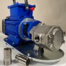 Bomba de engranajes de acero inoxidable para bombeo de aceite vegetal WCB-75/220V 50Hz, 75 l/min, 30 m, AISI 304, 0,75 kW, 2900 rpm, Ex