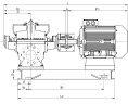 BSCE 200-430 (1500) - die Pumpeneinheit eines bilateralen Eingangs, 185 kW