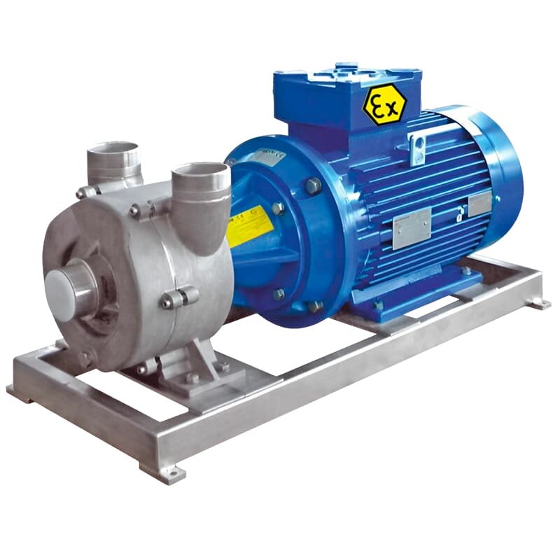 Flüssigkeitsringpumpe zum Fördern von Essig LIVERANI GR ADPE NAUTIC 80 Inox, 900 l/min, TF 15 kW, 1400 U/min, 380 V, Ex, AISI 316