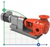 Pompe à engrenages ATLAS KIP 2 pouce 14m3/h, 5.5 KW, 475rpm, fonte, 7.5bar avec moteur