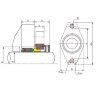 Kartuschendichtung für Pumpe R–Convertor 95, SiC/SiC, Viton, 304