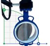 PN6 DN200 Butterfly valve, cast iron body, disc AISI 304, Seat: PTFE