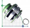 Gleitringdichtung FLYGT R-FL.XE 35, TC/TC/TC/TC, VITON, 304/All