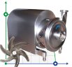 Lebensmittelhygienische Edelstahlpumpe AISI 316L GU 42/60-11, 30 m3/h, 60 m, 11 kW, 380V, 2900 rpm