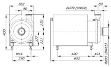 Lebensmittelhygienische Edelstahlpumpe AISI 316L GU 42/60-11, 30 m3/h, 60 m, 11 kW, 380V, 2900 rpm