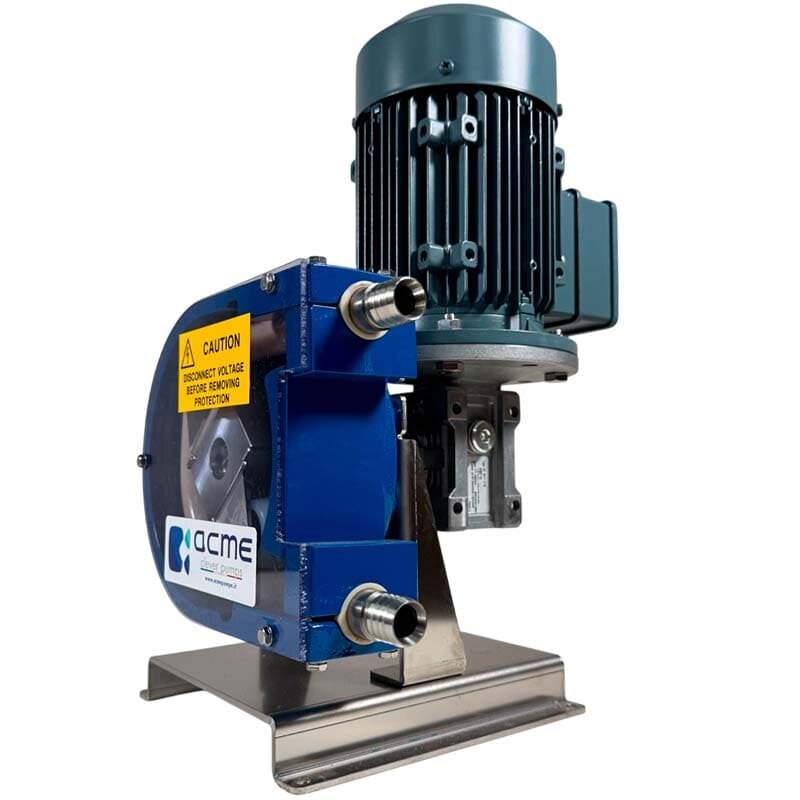 Bomba peristáltica para bombeo de pinturas ACME Pompe AS 20 FX 453 l/h 230/400V 50Hz, 0,18 kW, 70 rpm - TPV, con capacidad fija