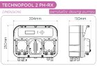 Двойной перистальтический дозирующий насос AQUA PDP TECHNOPOOL PH-RX 1,4-1/3-1 SANTOPRENE/SANTOPRENE 230V BLACK