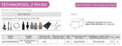 Двойной перистальтический дозирующий насос AQUA PDP TECHNOPOOL PH-RX 1,4-1/3-1 SANTOPRENE/SANTOPRENE 230V BLACK