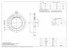 PN16 DN250 Válvula de retención de acero inoxidable AISI 316, asiento VITON