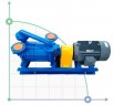 DLV-180 AISI316 Wasserring-Vakuumpumpe (mit Motor)