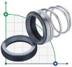 Mechanical seal R-MG912 85, CAR/CER, VITON, 304, G60