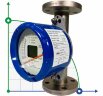 DN25 Durchflussmesser Rotameter Edelstahl KLZZ PN6 (flüssige Alkoholmischung C2H5OH 30%), 0.4-4.0 m3/h, 4-20mA, Ex