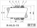 Uszczelnienie mechaniczne wału pompy Hilge R-HLG 19, CAR/SIC, EPDM, typ 304 LIDERING RN/LS60, BURGMANN BT-RN, AESSEAL T03, VULCAN 12, ROTEN 2