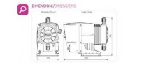 Pompe doseuse à membrane PDE HC200 PH-RX 15-03 230V PP-GL-VT