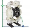 Bomba de disolvente neumática membrana DP 10 PP/TV - PB/TV