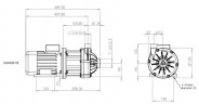 Pompe à entraînement magnétique DM 15 PP, VITON, 1,5 kW