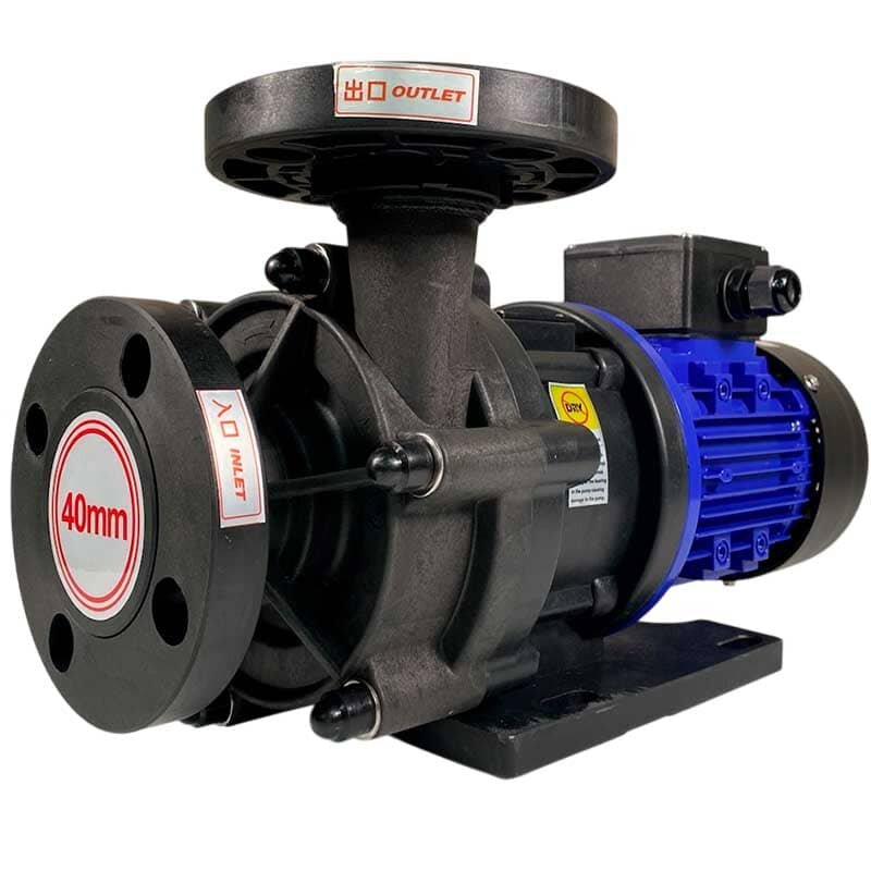 Chemiepumpe mit Magnetkupplung QHX-E-440-SSV5V38AFGABS, CFRETFE, 240L/min, 12.3m, 380V