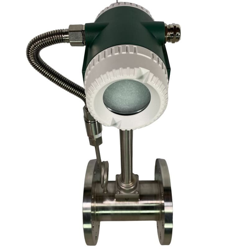 DN80 Débitmètre à tourbillon en acier inoxydable KLUGB DN80/PN16 RF Bride DIN, pour vapeur 0.325-5 t/h <1.6 MPa, <250°C, 4-20mA, ExdIIBT66