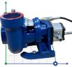 Pumpe mit hydraulischem Antrieb HYDRO-3 für die Organisation von Trinkwasser, Feuerlöschen
