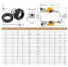 Механическое уплотнение R-120W 12, CAR/SIC, VITON, 304, WM