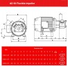 AlphaDynamic AD50/03/TR/DRP 4kW impeller pump with mechanical variator, mobile, with dry running protection