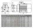 Drying vacuum pump ESV 115/30, 25 m3/h, 0.75 kW, 3000 rpm