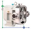 40TLS6-0.8C Nockenpumpe mit Dampfmantel für heißen Karamell