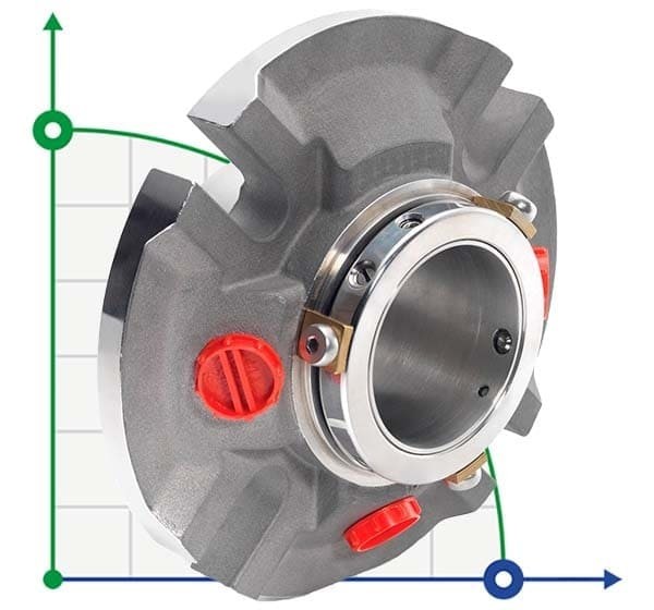 Joint cartouche R-CURC 3.1/2, SIC/SIC, VITON, 316L
