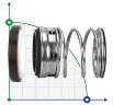 Uszczelnienie pompy R-T1 1.3/8, TC/TC, VITON, 304, WG