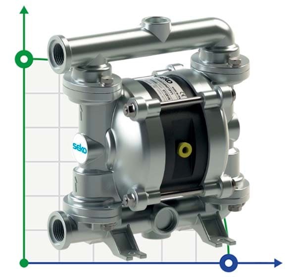 SEKO Duotek AF30 AISI316 Pneumatische Membranpumpe