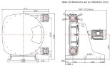 Индустриальный шланговый насос JXHIN-125-CI+ABS Plastic-F-NBR-P, 66 м3/час, 22 кВт, 16 бар, 380В