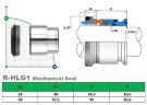 Gleitringdichtung für Hilge-Pumpe R-HLG1 38, SiC/SiC, Viton, 304