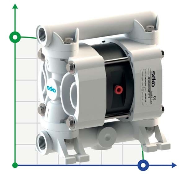 Seko Duotek AF30 POM pneumatic diaphragm pump