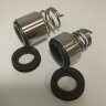 Sello mecánico para eje de bomba Lowara R-LW 12, CAR/SIC, VITON, 304