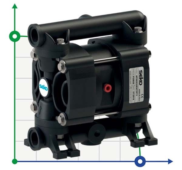 SEKO Duotek AF30 PP Pneumatische Membranpumpe